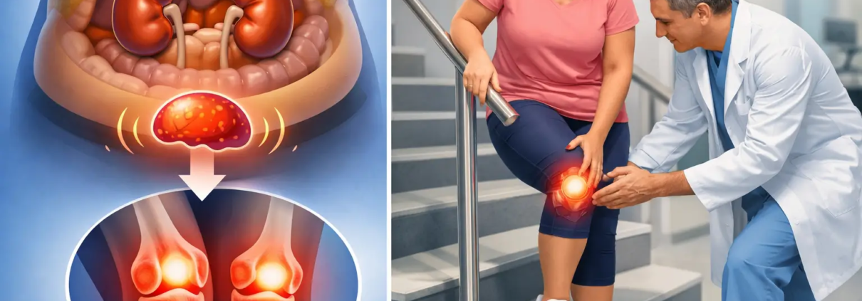 Cortisol y grasa abdominal: impacto en rodillas