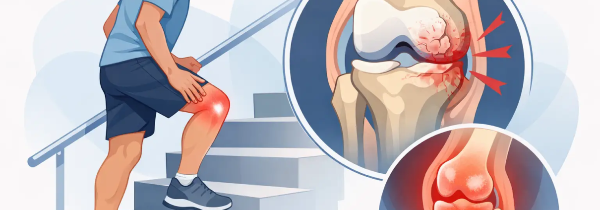 Desgaste de rótula y dolor al subir escaleras