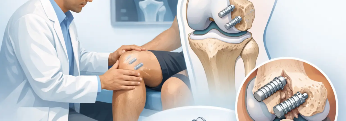 Implantes de magnesio reabsorbibles en rodilla