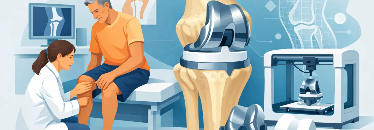 ¿Para quién son las prótesis de rodilla impresas en 3D?
